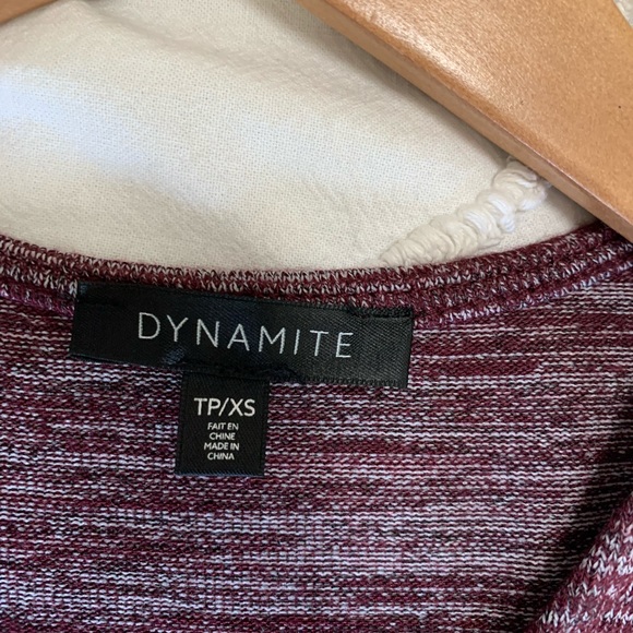 (2/$20) Dynamite XS Burgundy Summer Tank - Picture 4 of 6